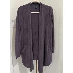 Barefoot Dreams Cozychic Lite Island Wrap Cardigan‎ Style 903 Pockets Brown S/M